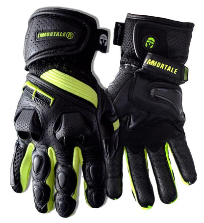 GUANTES IMMORTALE SCARABEO | Black/Hivis | SKU: IMSCARHV-#