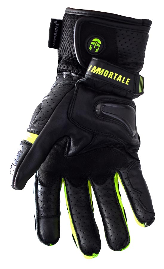 GUANTES IMMORTALE SCARABEO | Black/Hivis | SKU: IMSCARHV-#