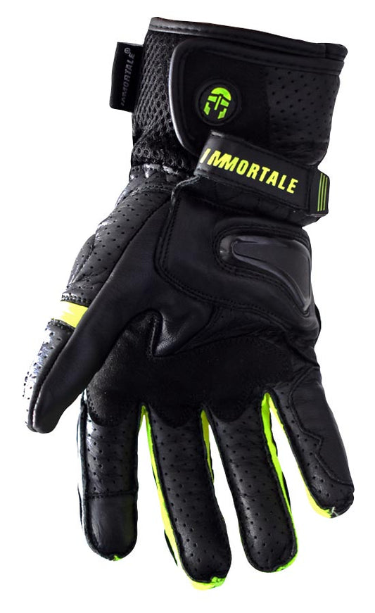 GUANTES IMMORTALE SCARABEO | Black/Hivis | SKU: IMSCARHV-#