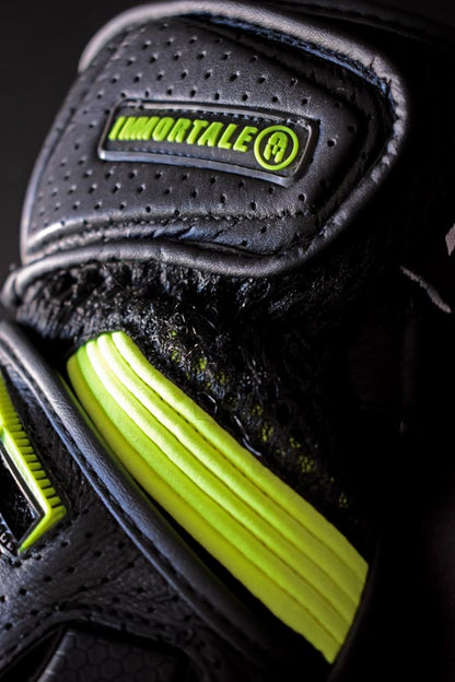 GUANTES IMMORTALE SCARABEO | Black/Hivis | SKU: IMSCARHV-#