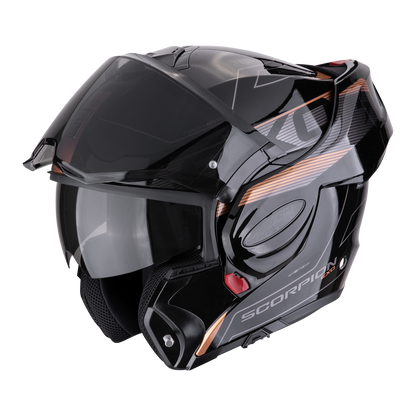 CASCO SCORPION EXO-TECH EVO TRAVELLER Black-Copper SKU:118-478-354-0#