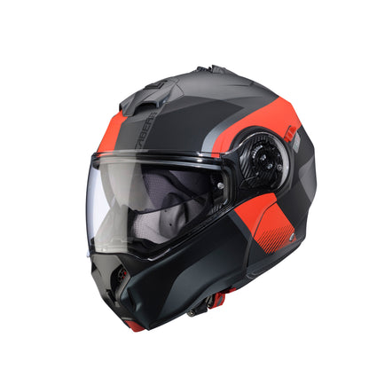 CASCO CABERG DUKE EVO INDY MATT GUN METAL/RED FLUO/BLACK SKU: C0KD60L2##
