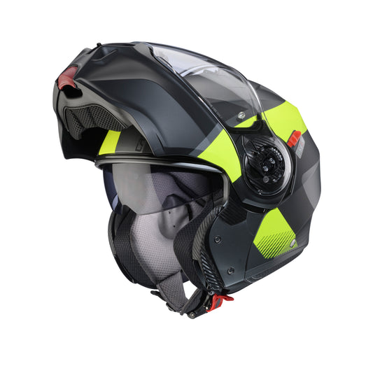 CASCO CABERG DUKE EVO INDY MATT GUN METAL/YELLOW FLUO/BLACK SKU: C0KD60L1##