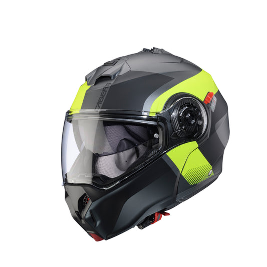 CASCO CABERG DUKE EVO INDY MATT GUN METAL/YELLOW FLUO/BLACK SKU: C0KD60L1##