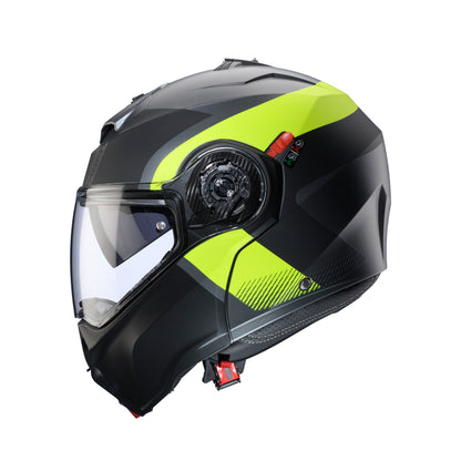 CASCO CABERG DUKE EVO INDY MATT GUN METAL/YELLOW FLUO/BLACK SKU: C0KD60L1##