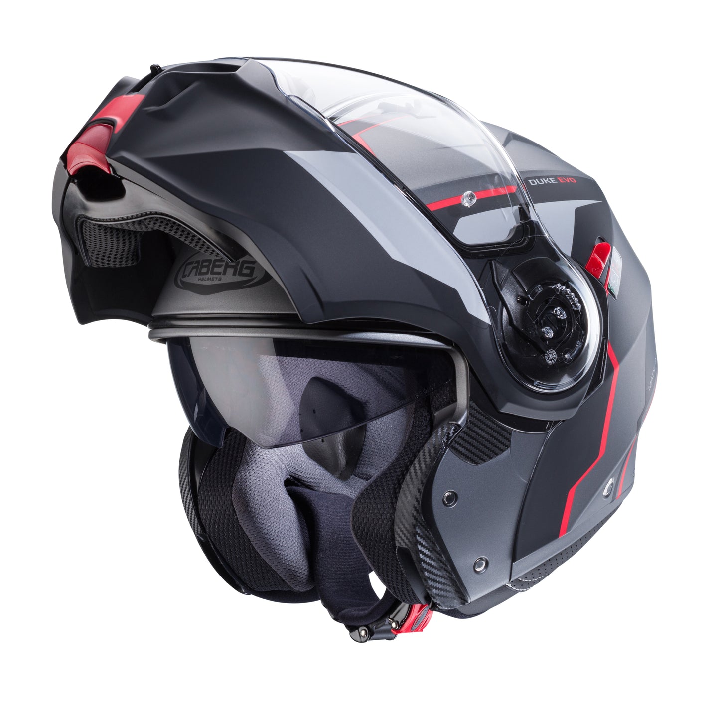 CASCO CABERG DUKE EVO MOVE MATT GUN METAL / BLACK / RED  SKU: C0KB60L2##