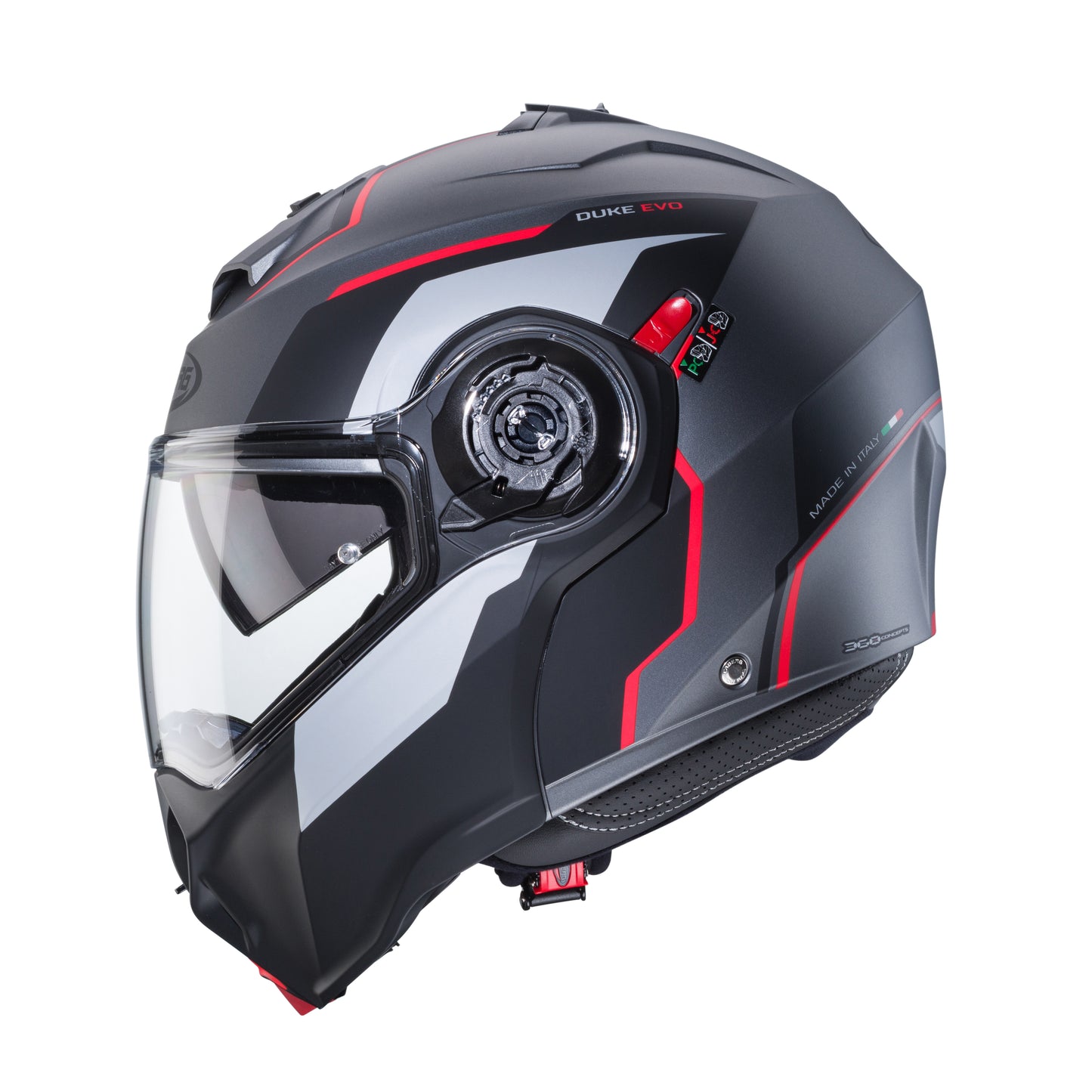 CASCO CABERG DUKE EVO MOVE MATT GUN METAL / BLACK / RED  SKU: C0KB60L2##