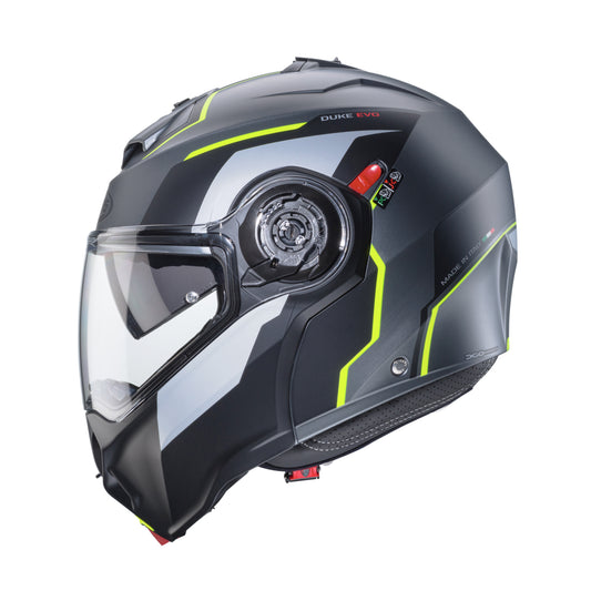 CASCO CABERG DUKE EVO MOVE MATT GUN METAL/BLACK/YELLOW FLUO  SKU: C0KB60L1##