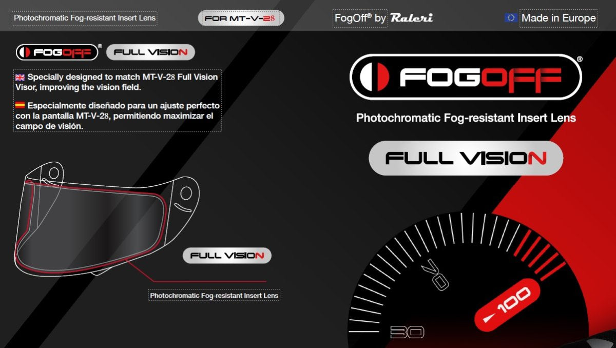 FOGOFF FOG010 LAMINA ANTI-VAHO FOTOCROMÁTICA PARA MT-V-28 | SKU: 182809931