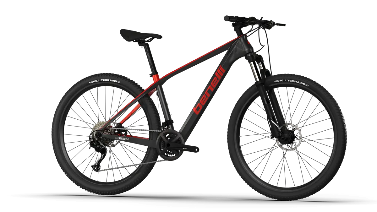 Bicicleta Benelli M23 4.0 ADV CARB 29 | DARK GREY RED | SKU: BBM234ADCB29GRRD#