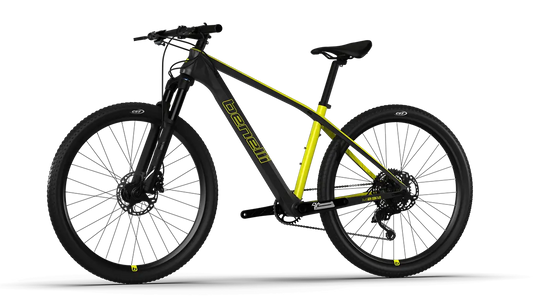 Bicicleta Benelli M23 4.0 PRO CARB 29 | DARK GREY YELLOW | SKU: BBM234PRCB29GRYLM