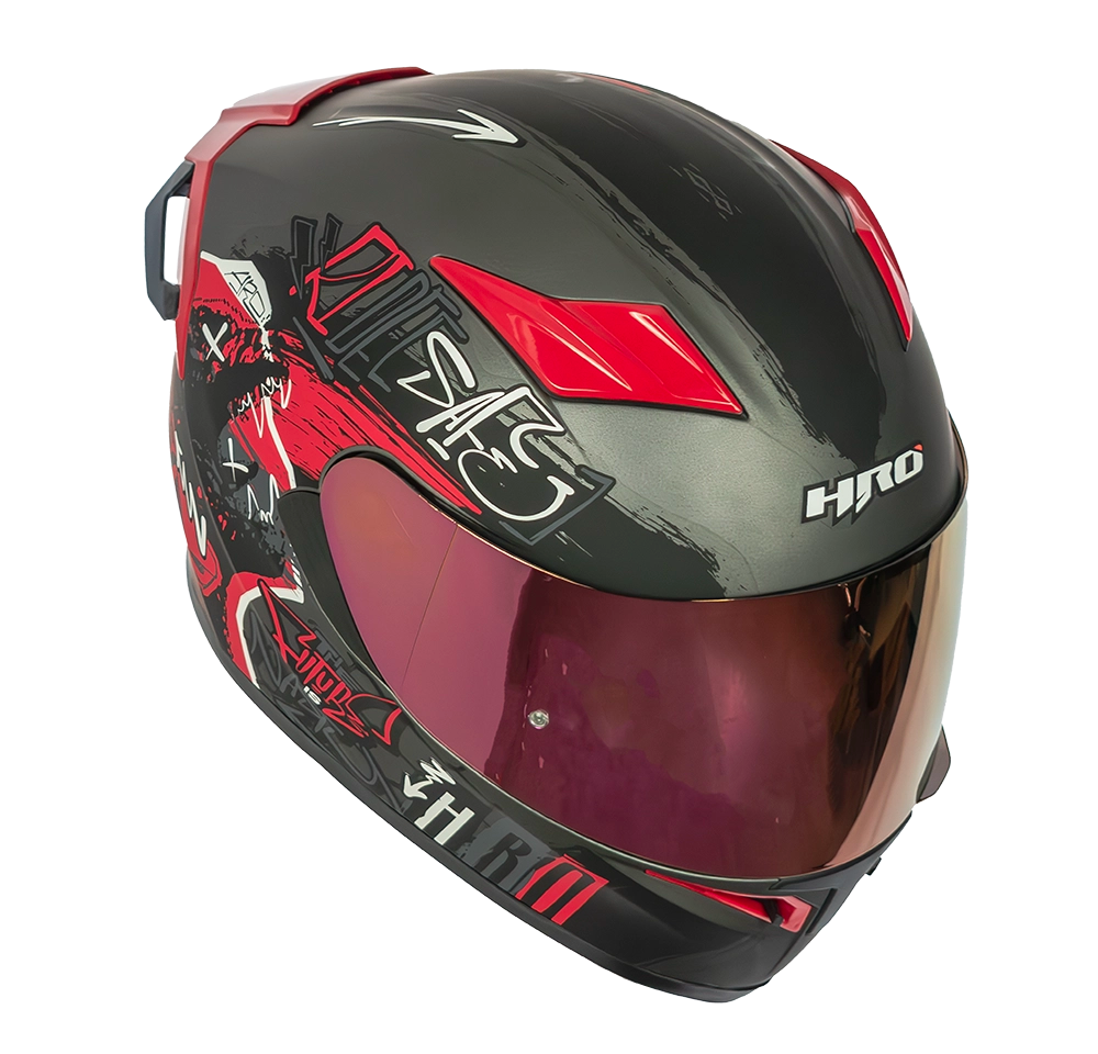 CASCO HRO 514 EVO GRUNGE INTEGRAL GRIS/NARANJA | SKU: H514EVGRGN-#