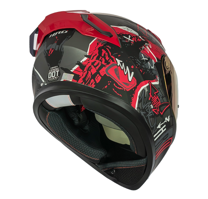 CASCO HRO 514 EVO GRUNGE INTEGRAL GRIS/NARANJA | SKU: H514EVGRGN-#