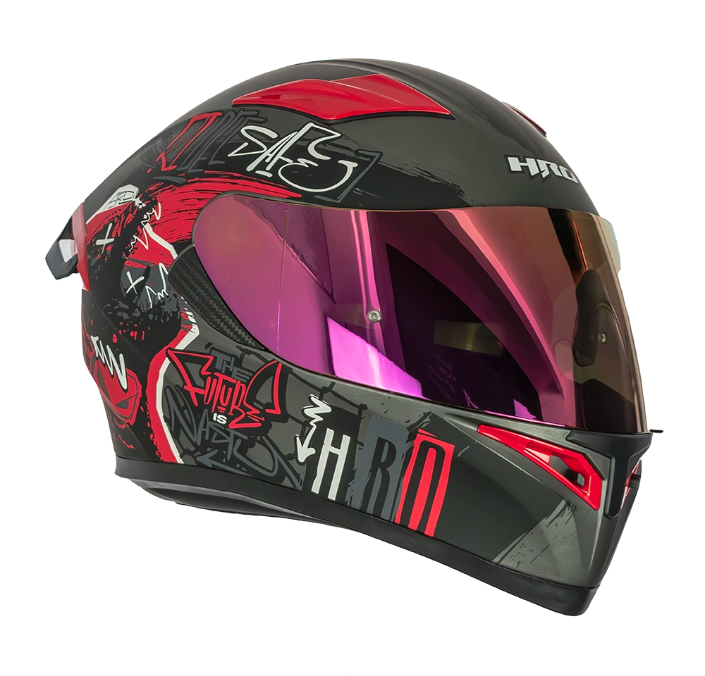 CASCO HRO 514 EVO GRUNGE INTEGRAL GRIS/NARANJA | SKU: H514EVGRGN-#