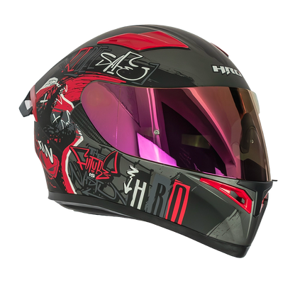 CASCO HRO 514 EVO GRUNGE INTEGRAL GRIS/NARANJA | SKU: H514EVGRGN-#