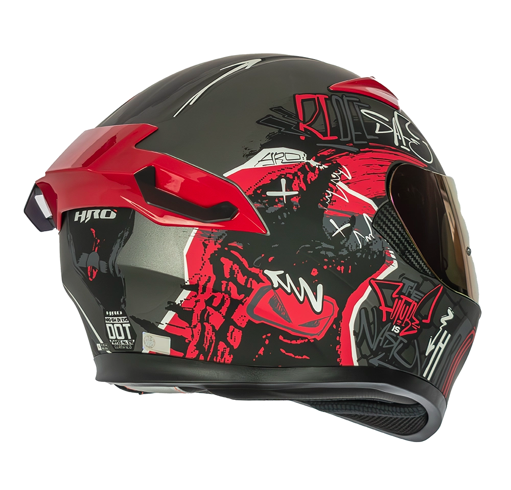 CASCO HRO 514 EVO GRUNGE INTEGRAL GRIS/NARANJA | SKU: H514EVGRGN-#