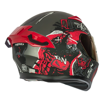 CASCO HRO 514 EVO GRUNGE INTEGRAL GRIS/NARANJA | SKU: H514EVGRGN-#