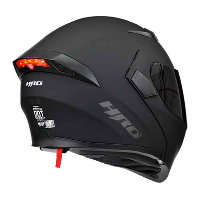 CASCO HRO 3400 SOLID NEGRO LUZ STOP VISOR SMOKE SKU:HRO-3400-EANMGR-#