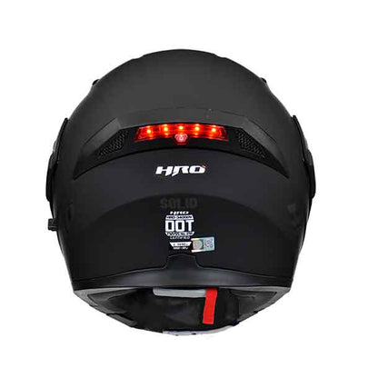 CASCO HRO 3400 SOLID NEGRO LUZ STOP VISOR SMOKE SKU:HRO-3400-EANMGR-#