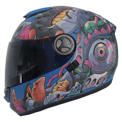 CASCO IMMORTALE DRAGO  VISOR SMOKE MULTI | SKU: IMDRAGPURPVS-#
