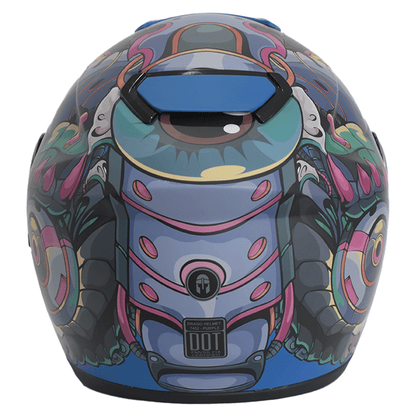 CASCO IMMORTALE DRAGO  VISOR SMOKE MULTI | SKU: IMDRAGPURPVS-#