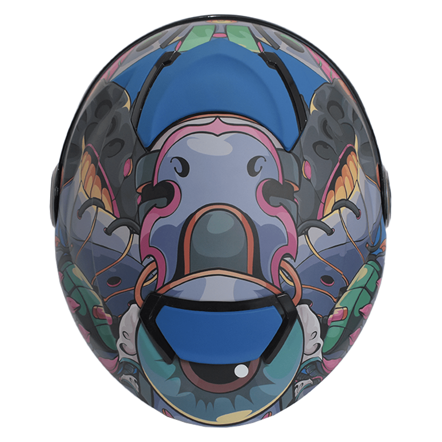 CASCO IMMORTALE DRAGO  VISOR SMOKE MULTI | SKU: IMDRAGPURPVS-#