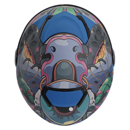 CASCO IMMORTALE DRAGO  VISOR SMOKE MULTI | SKU: IMDRAGPURPVS-#