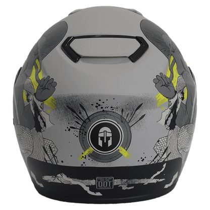 CASCO IMMORTALE RABIA VISOR SMOKE GRIS HIVIS | SKU: IMRABGRYGRSV-#