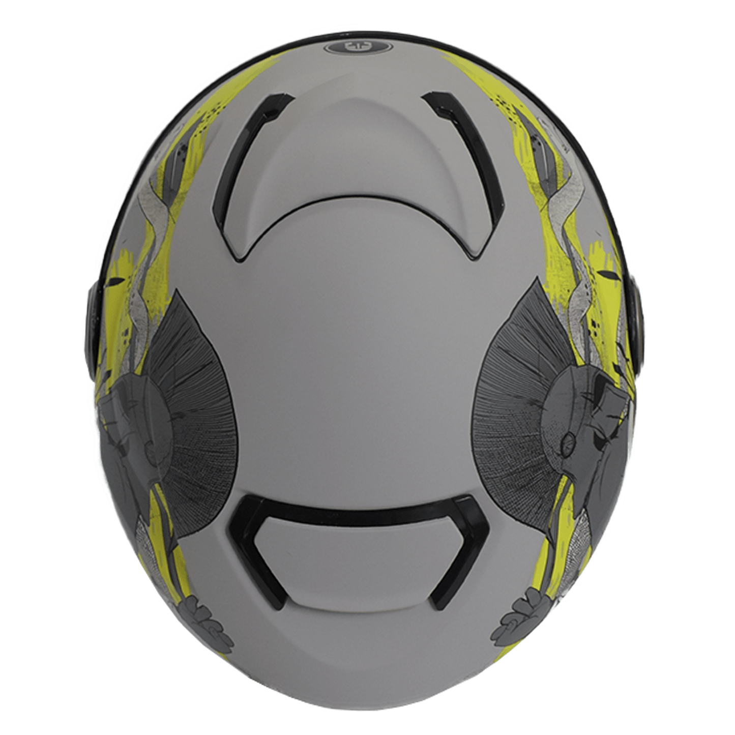 CASCO IMMORTALE RABIA VISOR SMOKE GRIS HIVIS | SKU: IMRABGRYGRSV-#