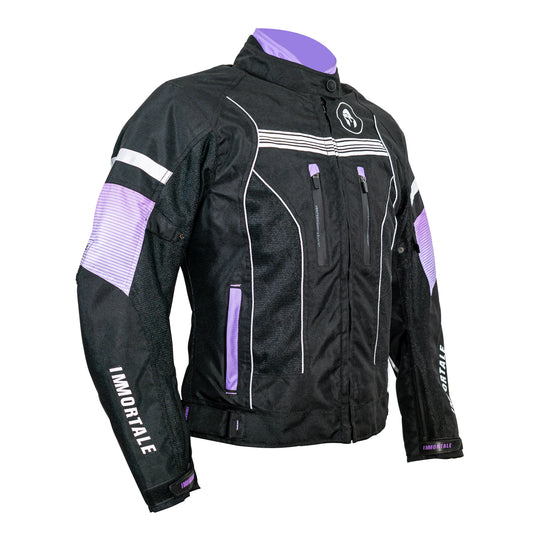 CHAMARRA IMMORTALE LUMINIA MUJER NEGRO/LILA | SKU: IMLUMMR-#