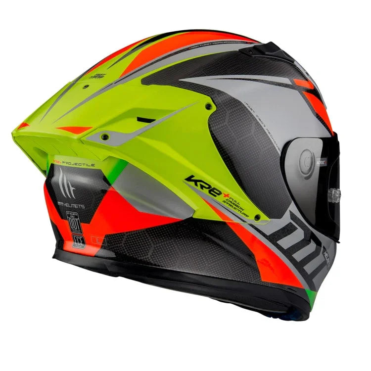 CASCO MT FF103PLUSC KRE+ CARBON SERGIO GARCIA A3 | YEL FLUOR PERLA MATE | SKU: 1302903032#