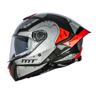 CASCO MT THUNDER 4 SV CHEEP B5 ROJO BRILLO | SKU: 1308929151-#