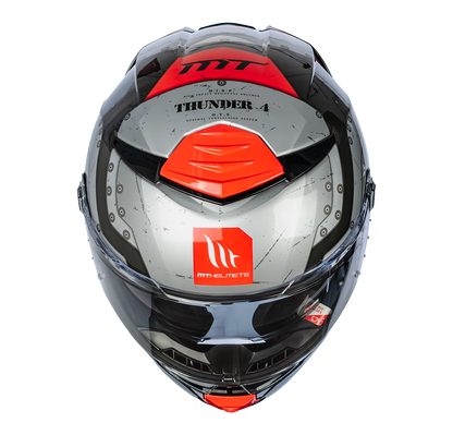 CASCO MT THUNDER 4 SV CHEEP B5 ROJO BRILLO | SKU: 1308929151-#