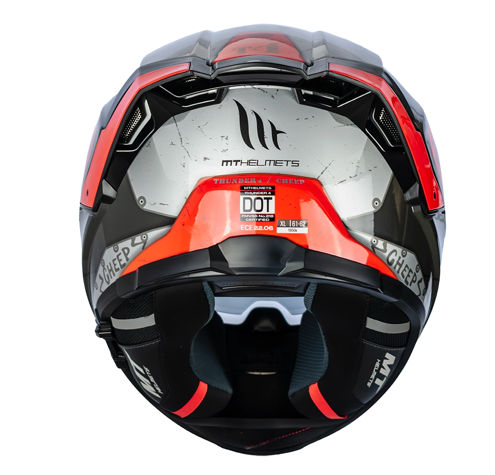 CASCO MT THUNDER 4 SV CHEEP B5 ROJO BRILLO | SKU: 1308929151-#
