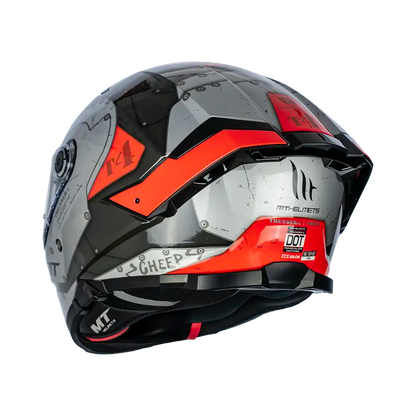 CASCO MT THUNDER 4 SV CHEEP B5 ROJO BRILLO | SKU: 1308929151-#