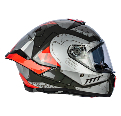 CASCO MT THUNDER 4 SV CHEEP B5 ROJO BRILLO | SKU: 1308929151-#