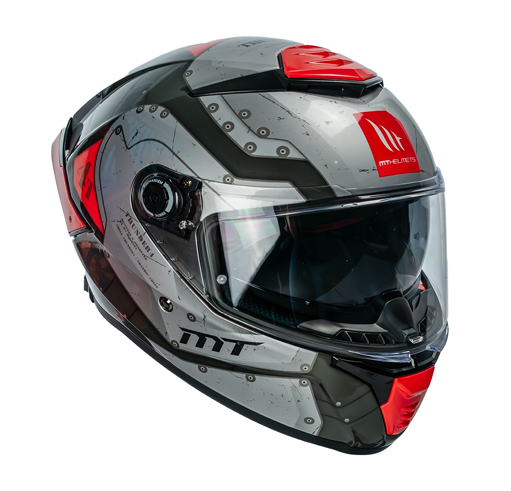 CASCO MT THUNDER 4 SV CHEEP B5 ROJO BRILLO | SKU: 1308929151-#