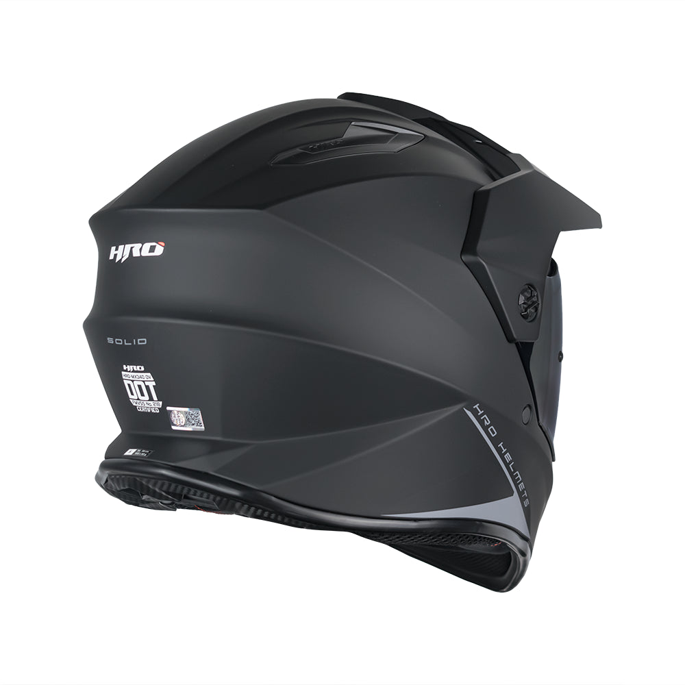 CASCO MX340 DV SOLIDO NEGRO MATE VISOR OSCURO SKU:HMX340SOMNEOS-#