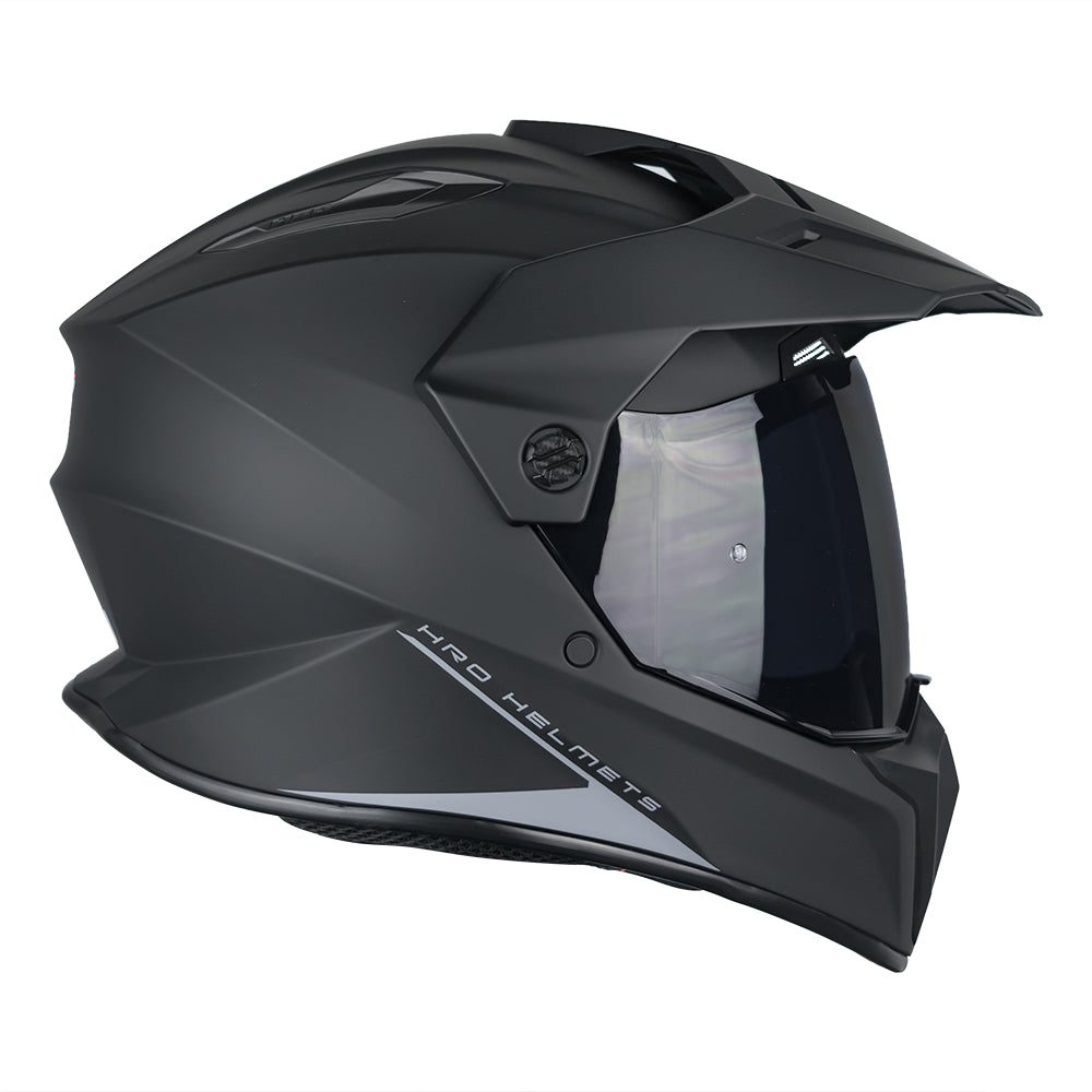CASCO MX340 DV SOLIDO NEGRO MATE VISOR OSCURO SKU:HMX340SOMNEOS-#