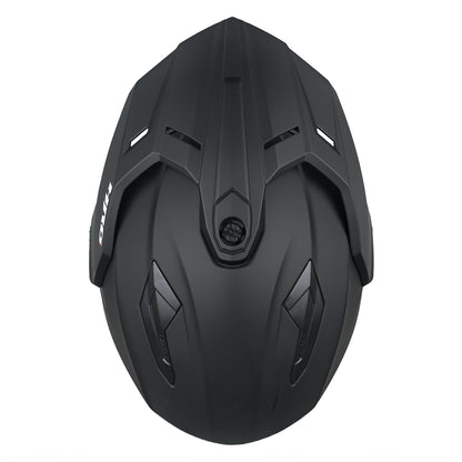 CASCO MX340 DV SOLIDO NEGRO MATE VISOR OSCURO SKU:HMX340SOMNEOS-#