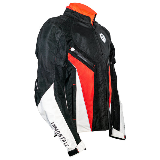 CHAMARRA IMMORTALE NECTARIA MUJER NEGRO/ROJO/BLANCO | SKU: IMNECMRJ-#