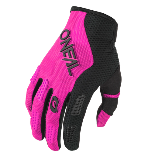 GUANTES ONEAL ELEMENT RACEWEAR V.24 NEGRO/ROSA | SKU: E032-7#