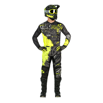 PANTALON ONEAL RIDE | black/green 30/46 | SKU:E020-54#