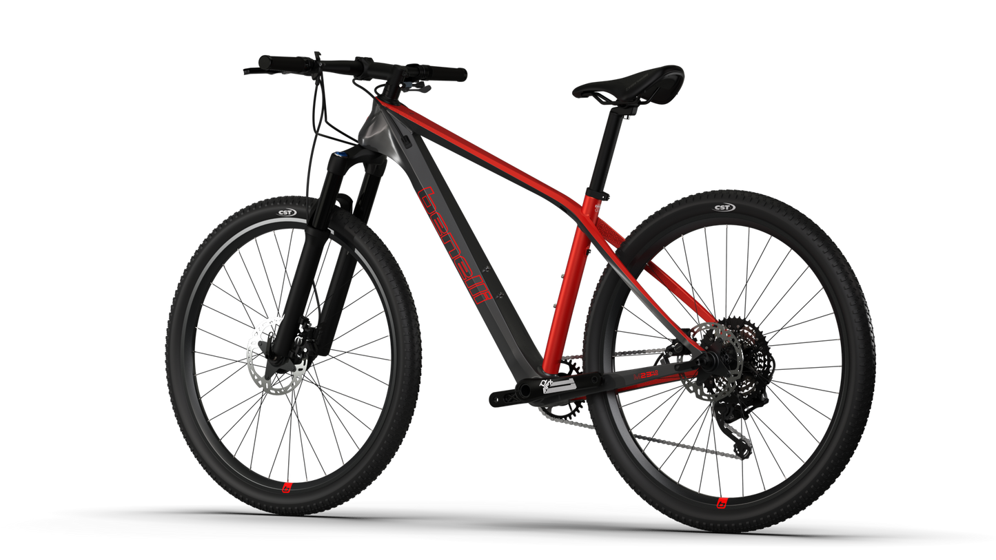 BICICLETA BENELLI M23 4.0 PRO CARB 29 DARK GREY RED | SKU: BBM234PRCB29GRRD#