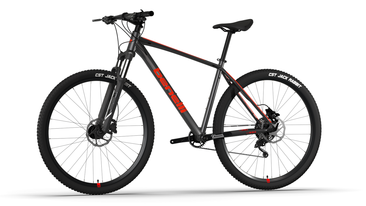 BICICLETA BENELLI M231.0 PRO AL 29 DARK GREY RED | SKU: BBM231ADAL29GRRD#