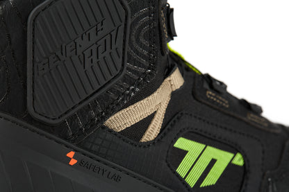 BOTA SD-BA7 STELVIO BAJA NEGRA/ARENA/AMARILLO FLUOR | SKU: SD3700703#