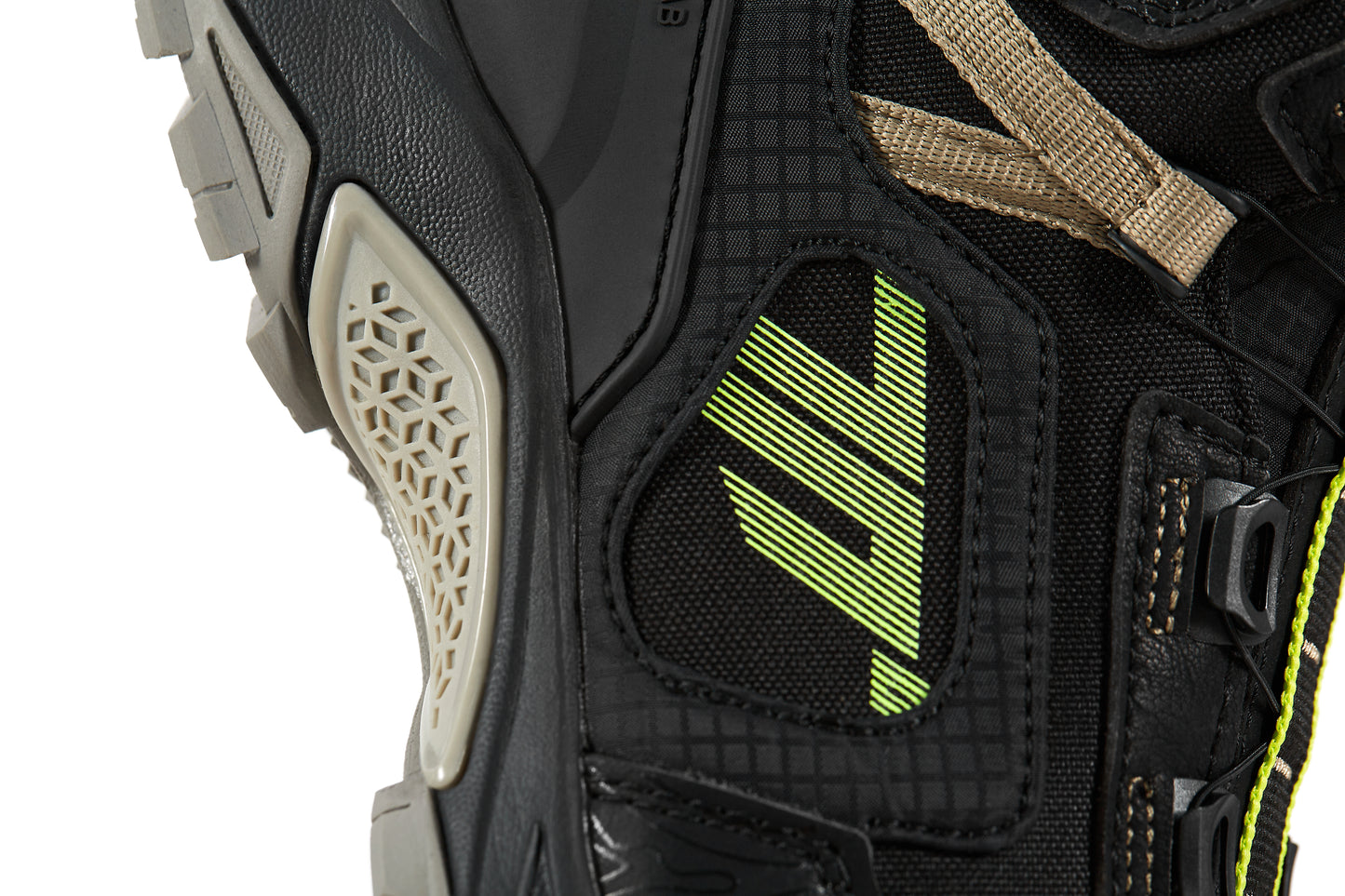 BOTA SD-BA7 STELVIO BAJA NEGRA/ARENA/AMARILLO FLUOR | SKU: SD3700703#