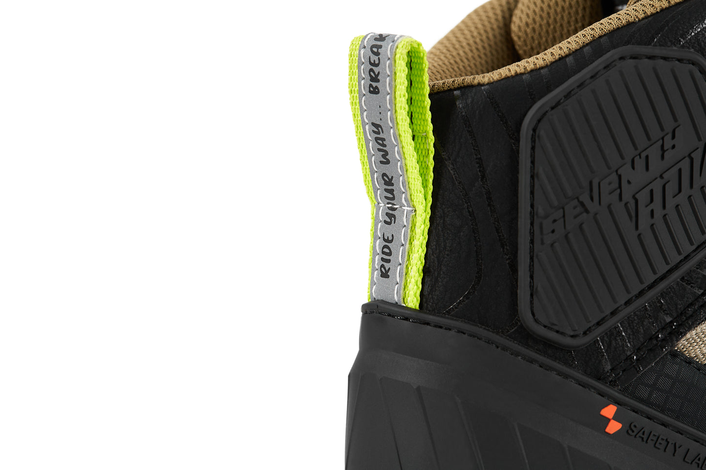 BOTA SD-BA7 STELVIO BAJA NEGRA/ARENA/AMARILLO FLUOR | SKU: SD3700703#