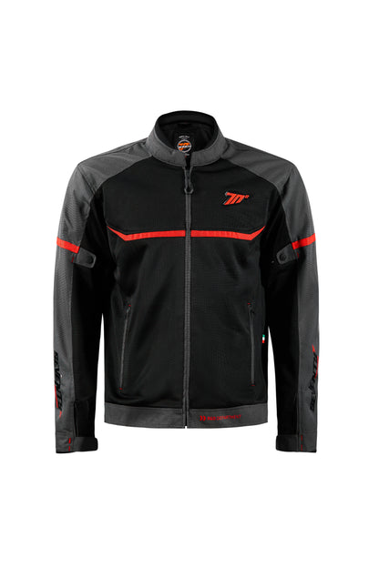 CHAQUETA SD-JR30.1 MOJAVE VERANO RACING HOMBRE NEGRA/ROJA | SKU: SD2203014#