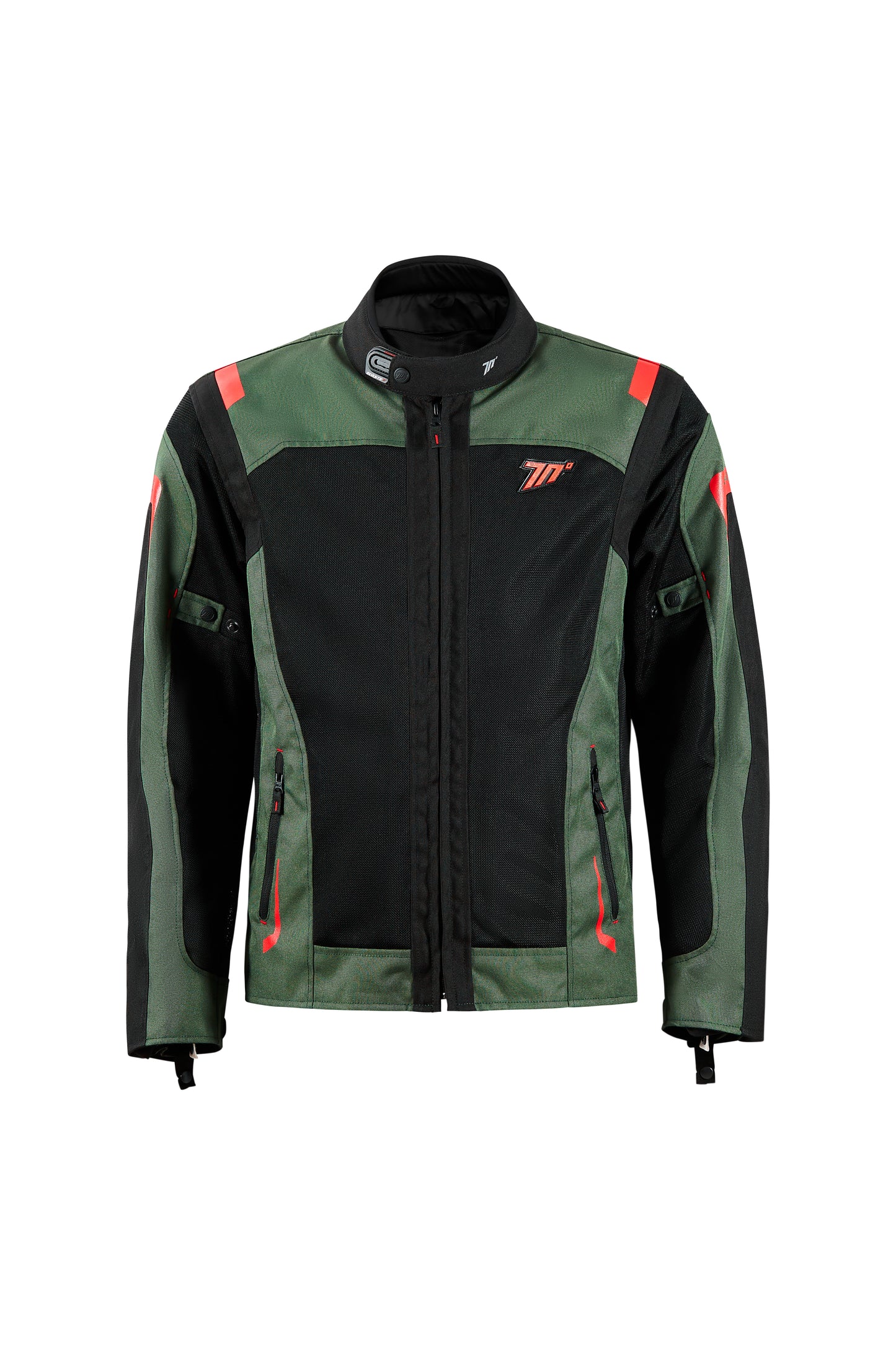 CHAQUETA SD-JT66 SAHARA HOMBRE VERDE MILITAR/ROJO | SKU: SD2306622#